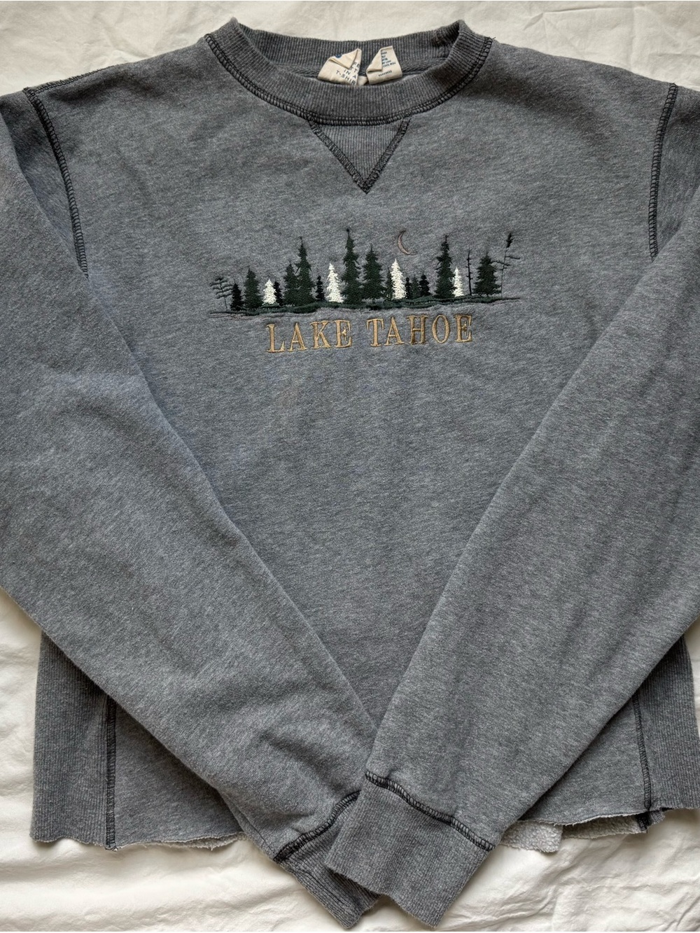 Blue 84 Gray Lake Tahoe Embroidered Sweatshirt